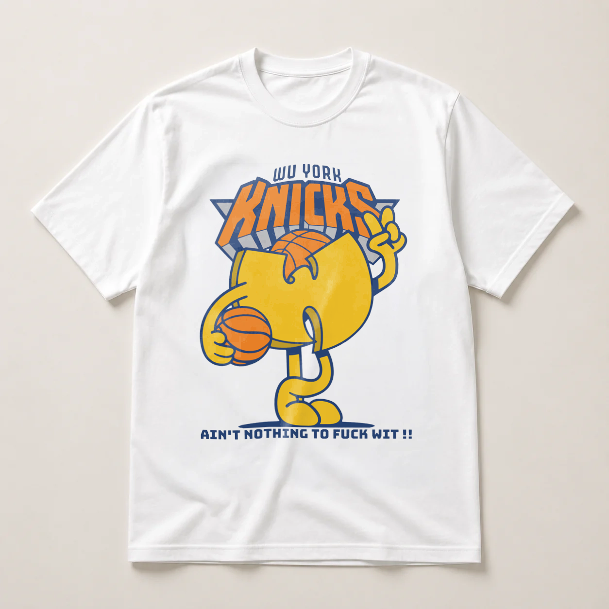 Wu York Knicks White Tee